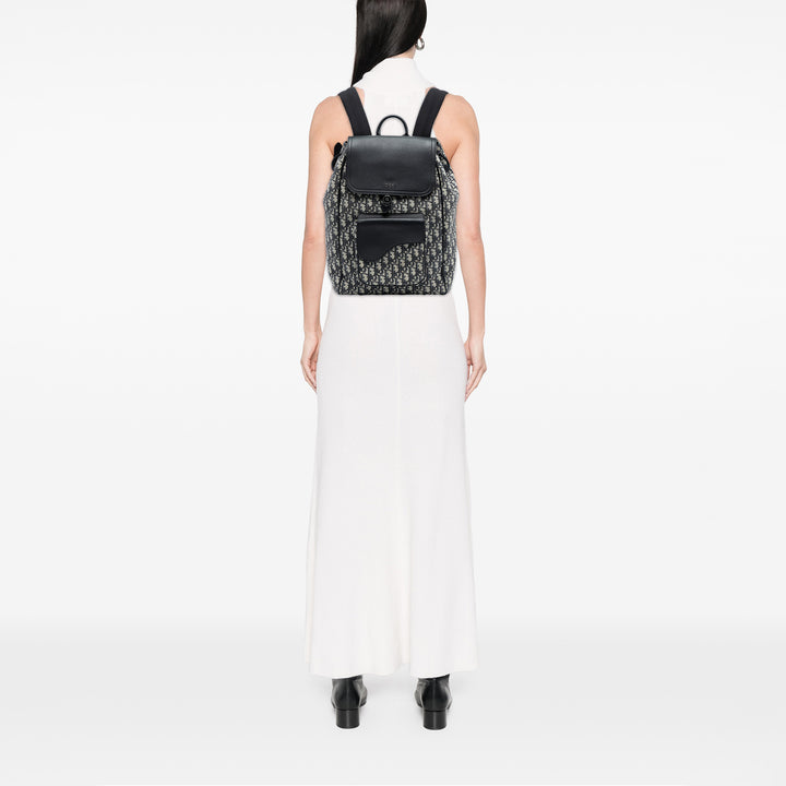 Dior Oblique Toile Saddle Sac à dos