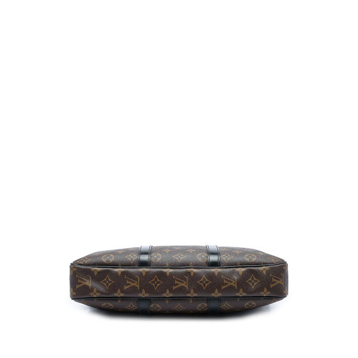 Louis Vuitton Macassar Porte Documents Jour Monogram Marron – vue 3 – GABY PARIS