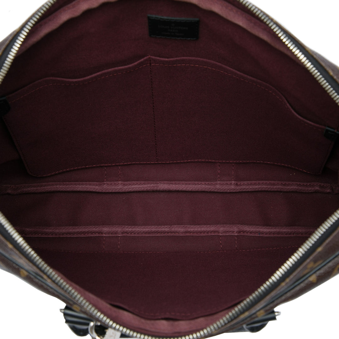 Louis Vuitton Macassar Porte Documents Jour Monogram Marron – vue 4 – GABY PARIS