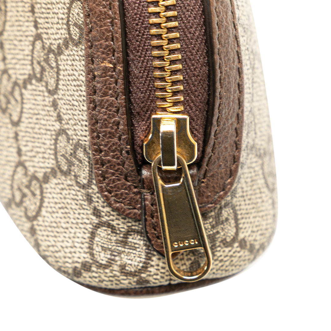 GG Supreme Web Ophidia Pouch Brown - Gaby Paris