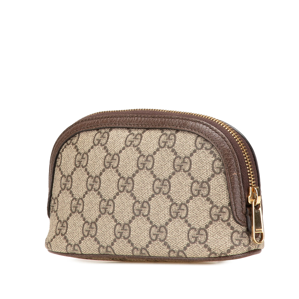 GG Supreme Web Ophidia Pouch Brown - Gaby Paris