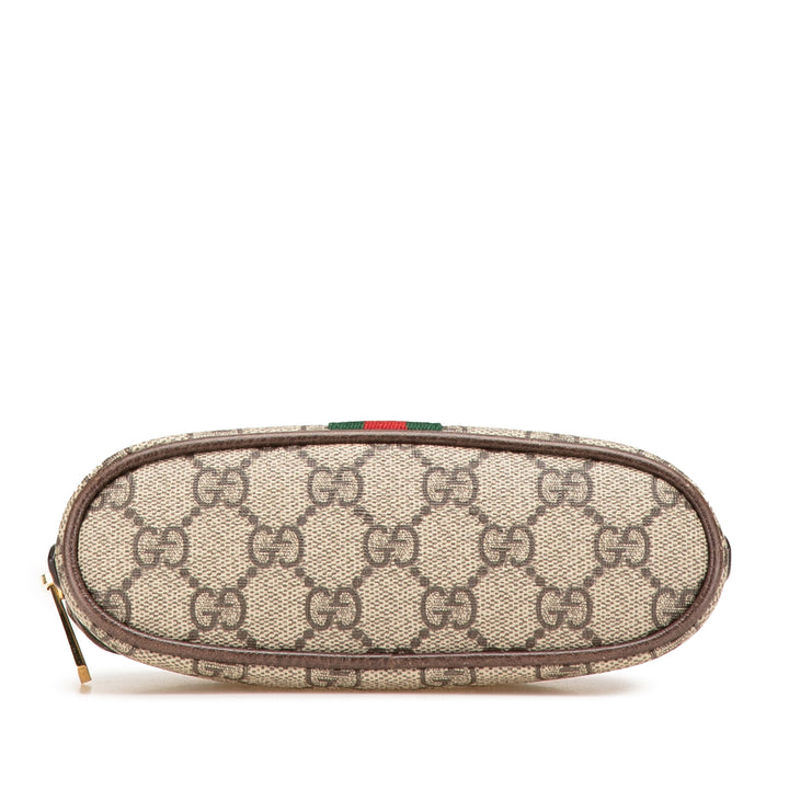 GG Supreme Web Ophidia Pouch Brown - Gaby Paris