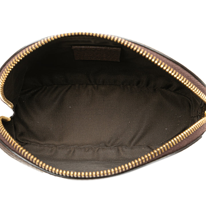 GG Supreme Web Ophidia Pouch Brown - Gaby Paris