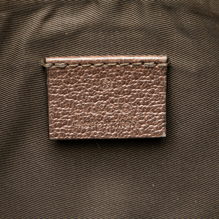 GG Supreme Web Ophidia Pouch Brown - Gaby Paris