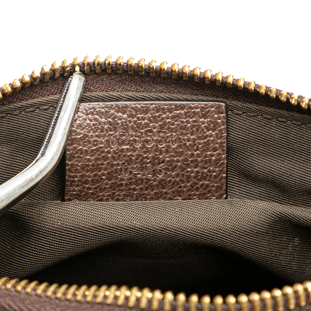 GG Supreme Web Ophidia Pouch Brown - Gaby Paris