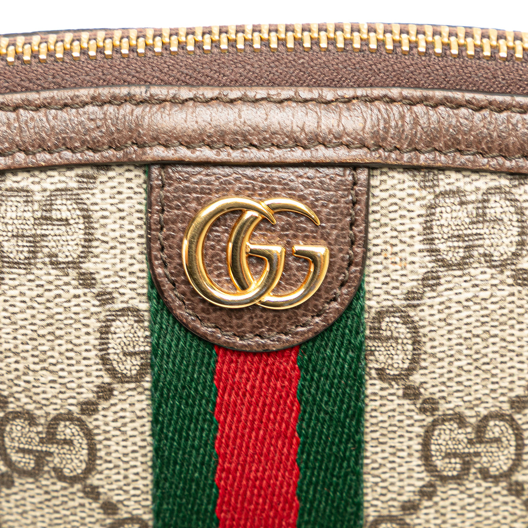 GG Supreme Web Ophidia Pouch Brown - Gaby Paris