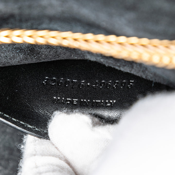 Saint Laurent Small Cuir Monogram Kate Pompon Sac porté croisé