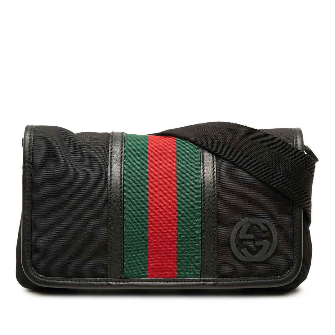 Gucci Interlocking G Web Sac ceinture Noir – vue principale – GABY PARIS