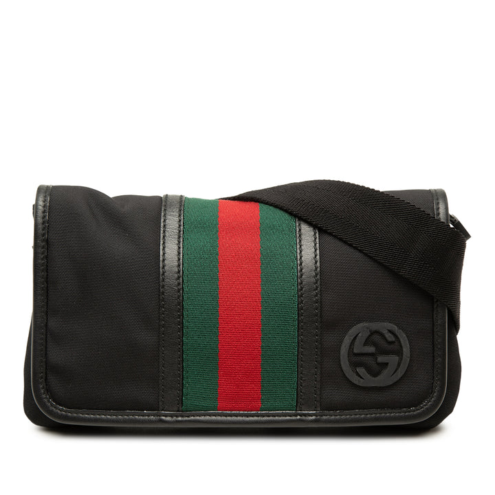 Gucci Interlocking G Web Sac ceinture Noir – vue principale – GABY PARIS
