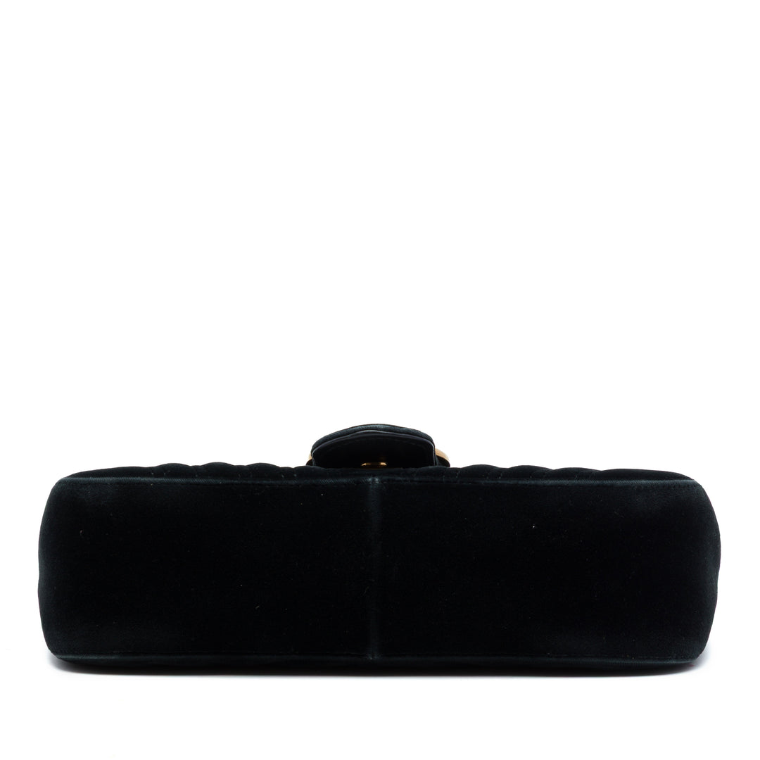 GG Marmont Matelasse Sac Moyen Noir