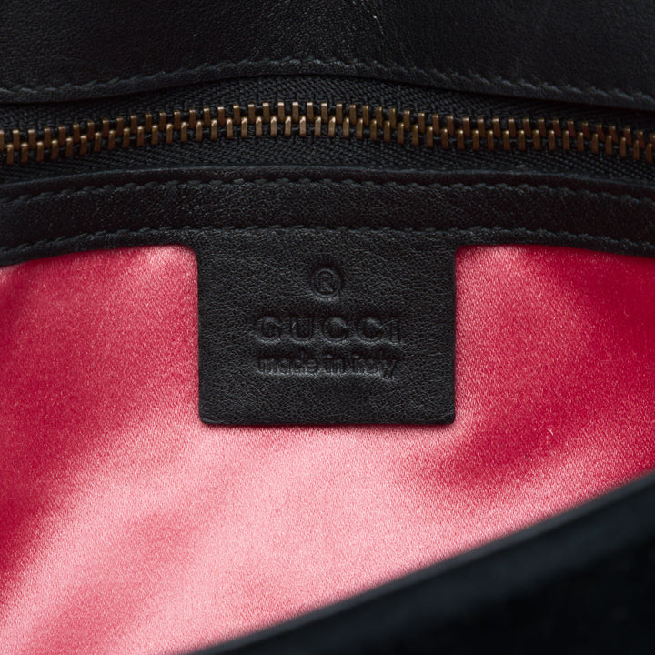 GG Marmont Matelasse Sac Moyen Noir