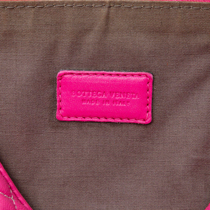 Matelassé Zippé Pochette nappa Rose