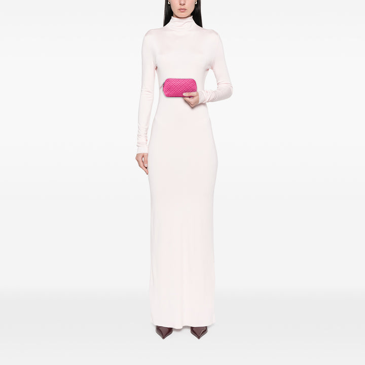 Matelassé Zippé Pochette nappa Rose