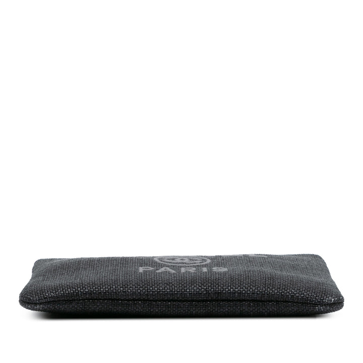Chanel Medium Straw Deauville O Étui Pochette