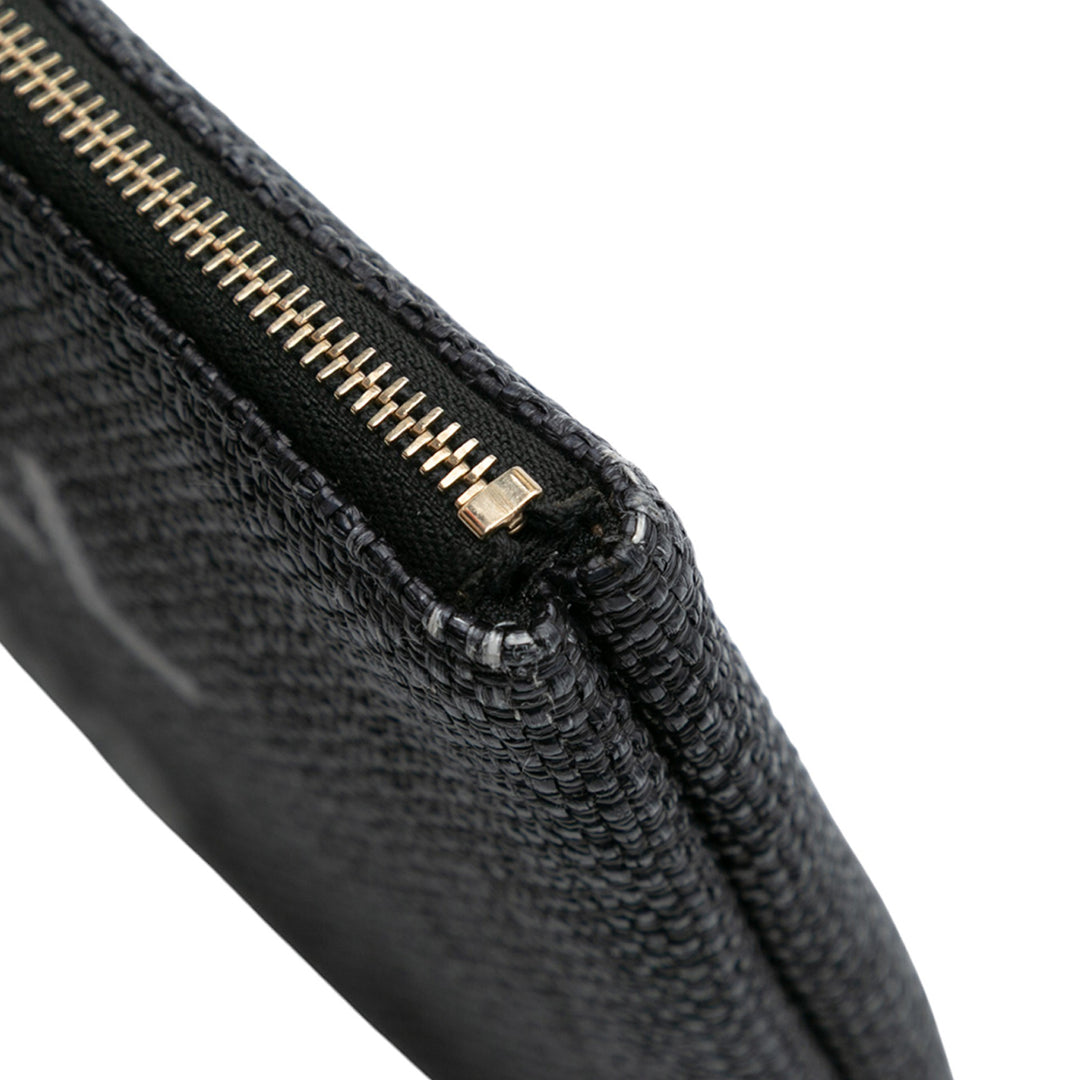 Chanel Medium Straw Deauville O Étui Pochette