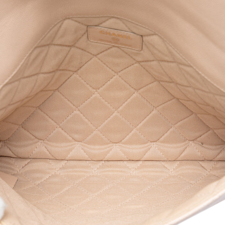 Chanel Medium Matelassé Caviar Golden Class O Étui Pochette