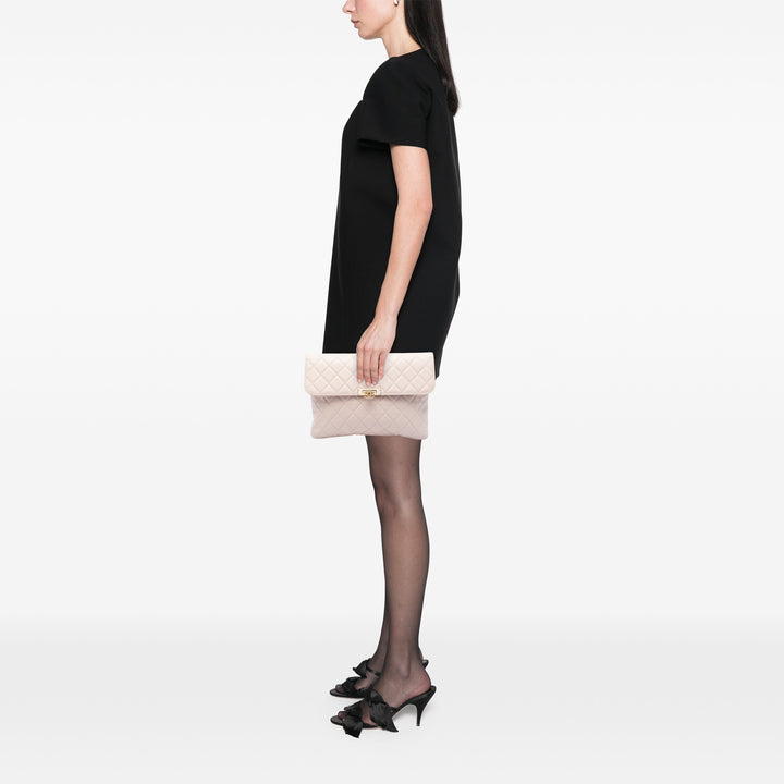 Chanel Medium Matelassé Caviar Golden Class O Étui Pochette