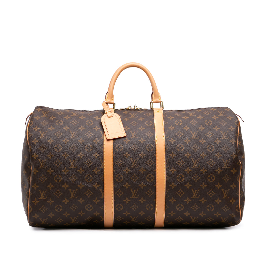 Louis Vuitton Keepall 55 Monogram Marron
