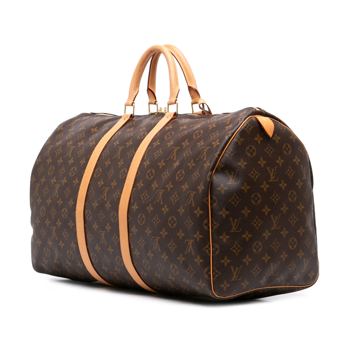 Louis Vuitton Keepall 55 Monogram Marron