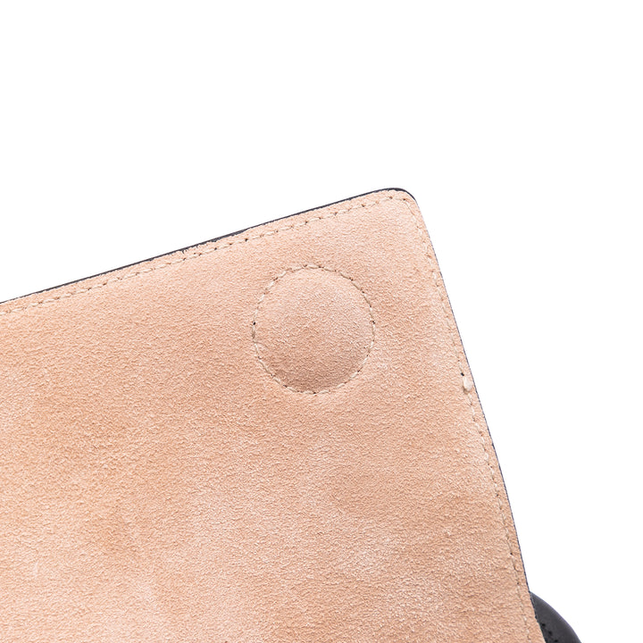 ALAÏA Pony Hair and Cuir Leopard Printed Le Hinge Cabas Marron