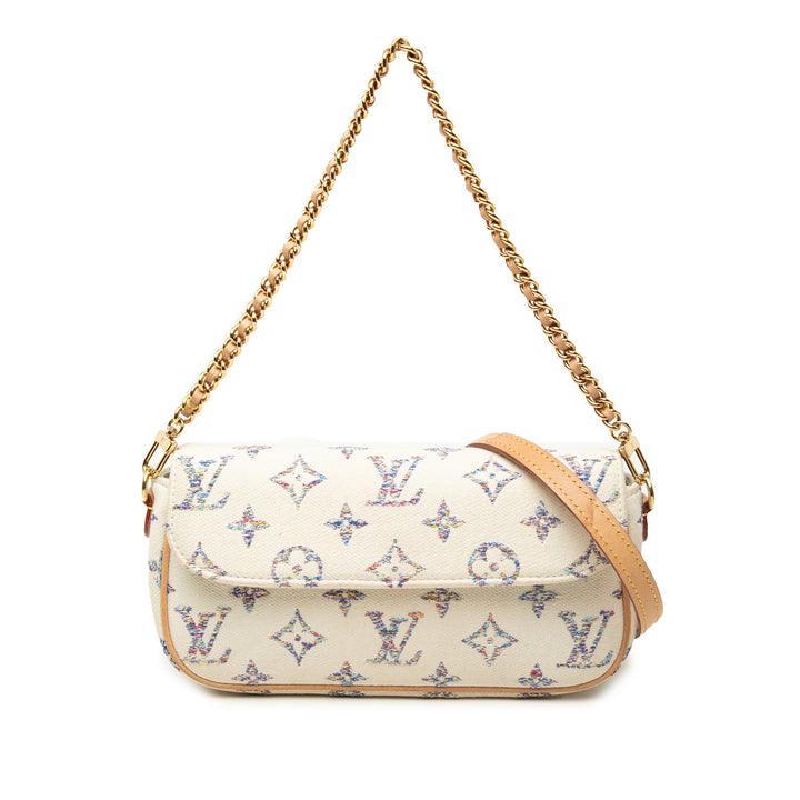 Jacquard Ivy Wallet on Chain Monogram Blanc
