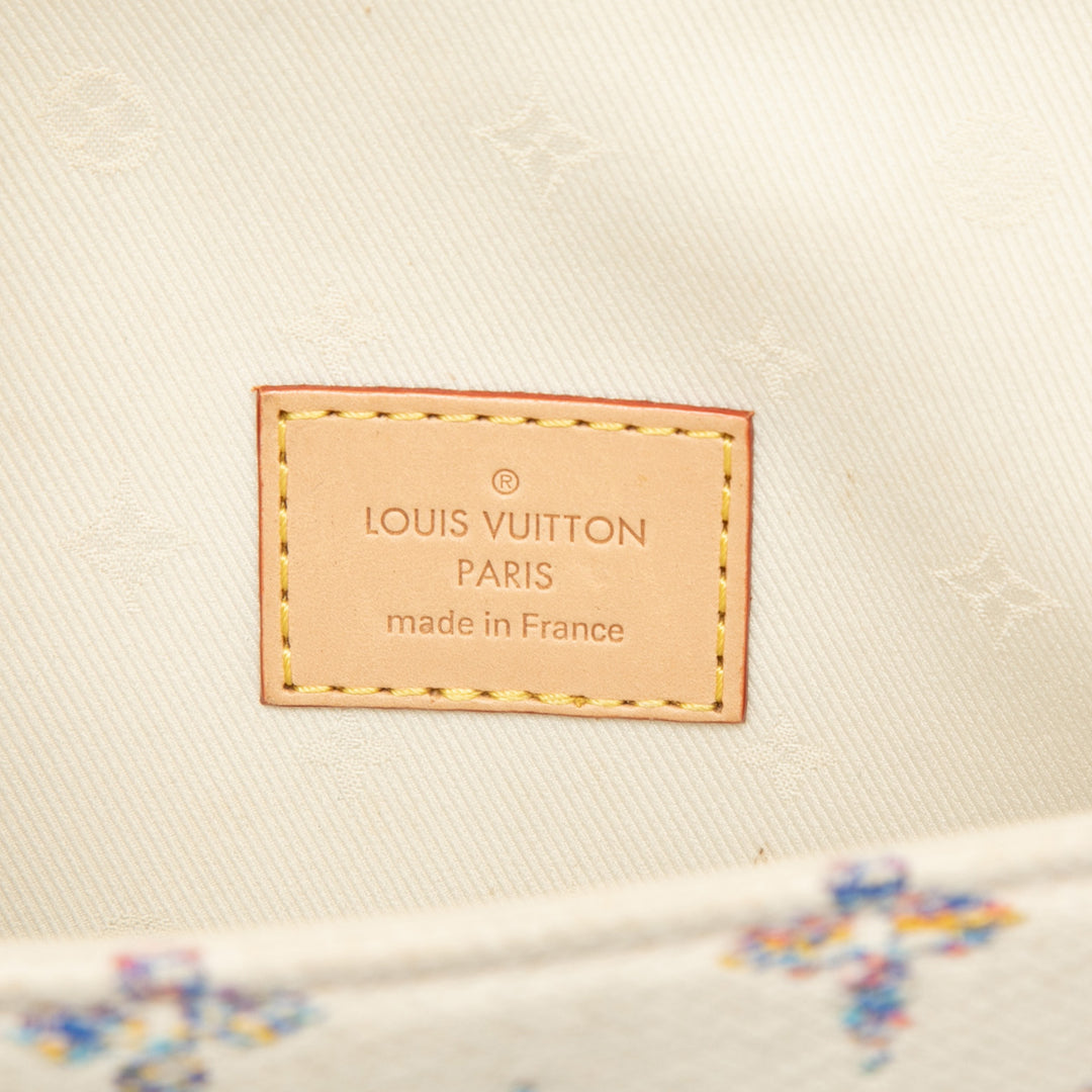 Jacquard Ivy Wallet on Chain Monogram Blanc