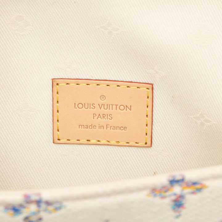 Jacquard Ivy Wallet on Chain Monogram Blanc