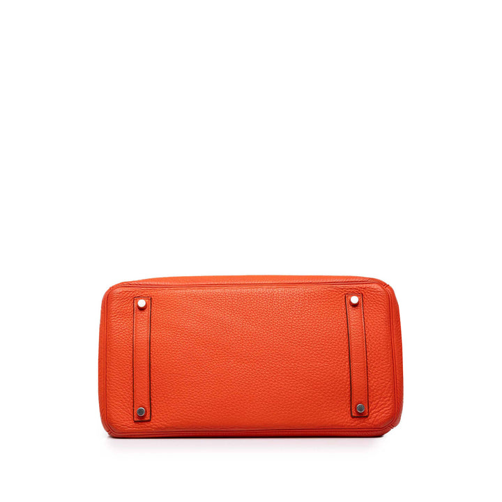 Hermès Sac à main Birkin Retourne 35 Togo Orange – vue 3 – GABY PARIS
