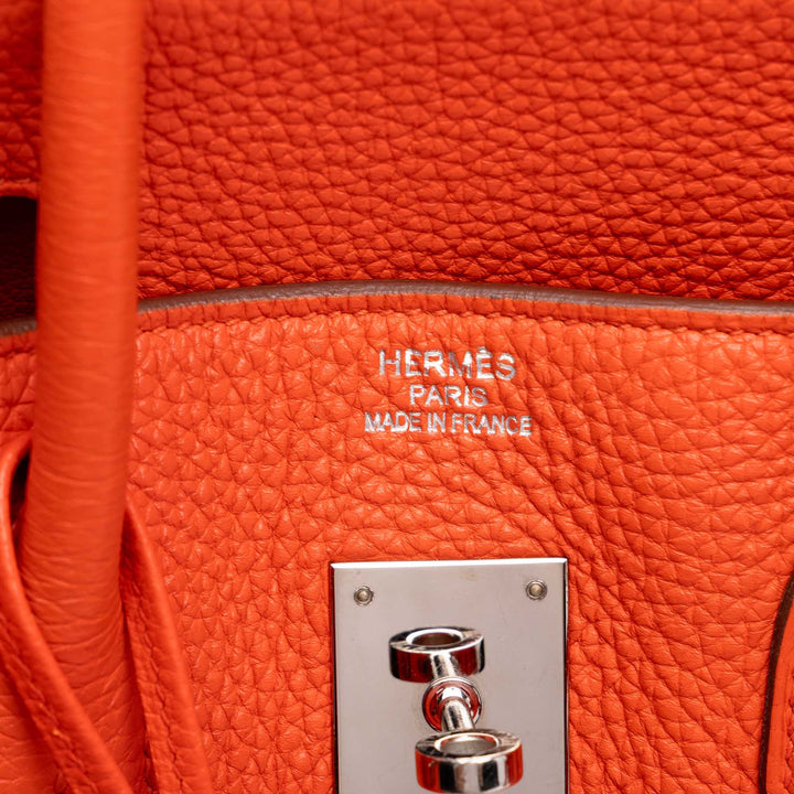 Hermès Sac à main Birkin Retourne 35 Togo Orange – vue 5 – GABY PARIS