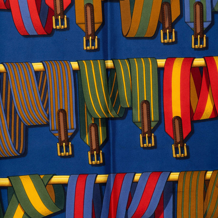 Hermès Les Sangles Foulard 90 Soie