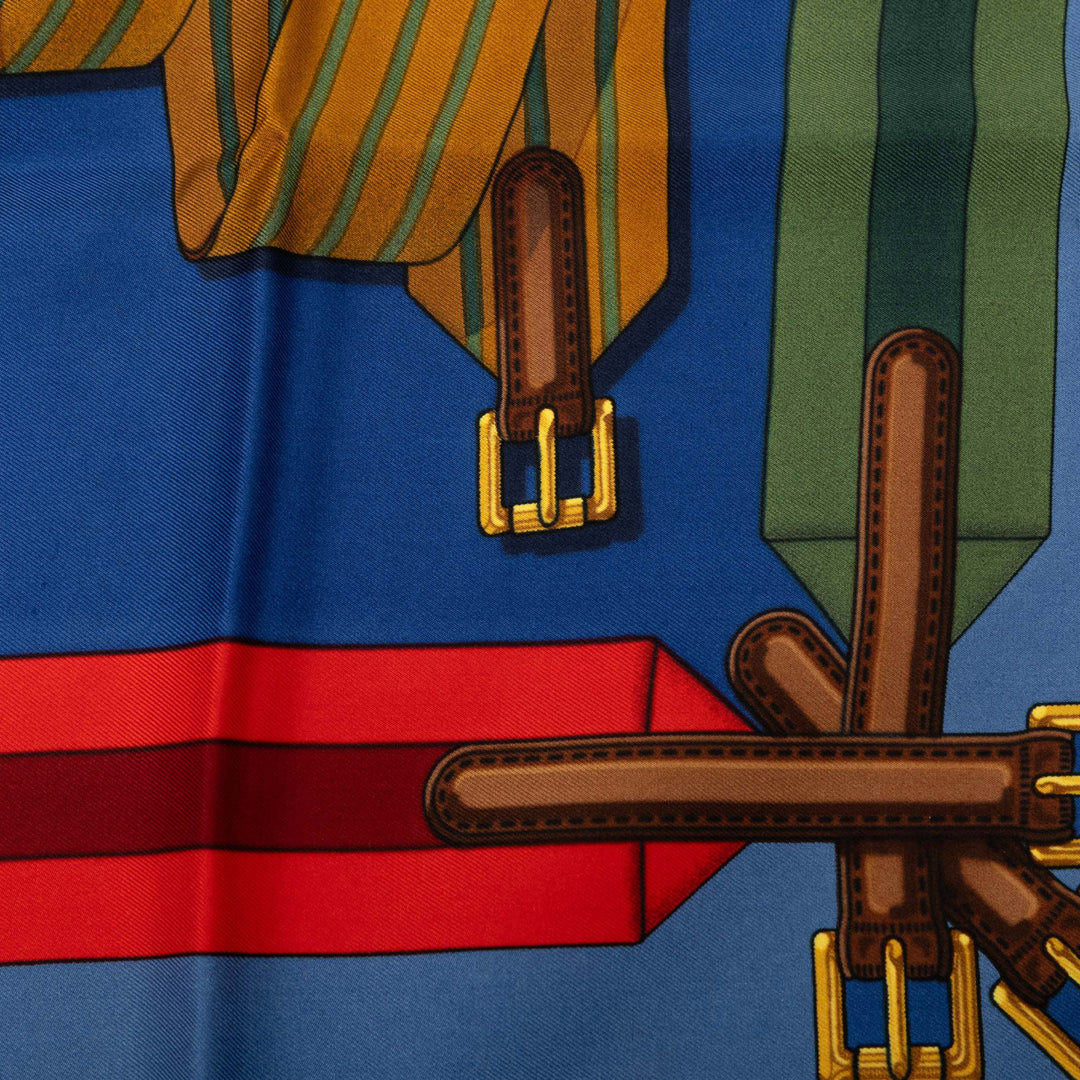 Hermès Les Sangles Foulard 90 Soie