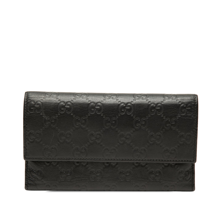 Guccissima Portefeuille long Noir