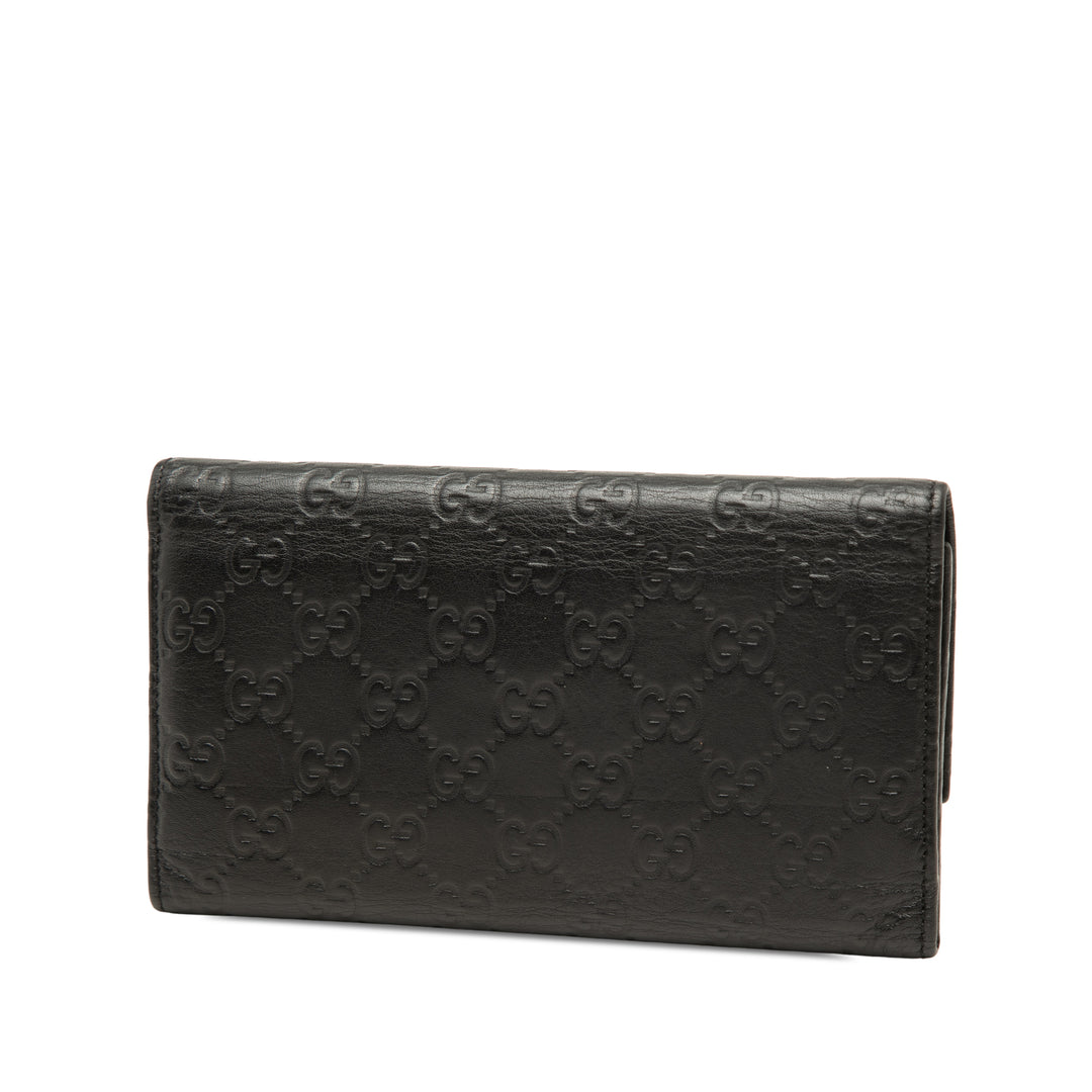 Guccissima Portefeuille long Noir