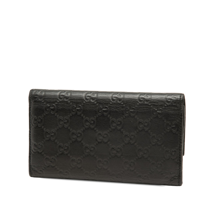Guccissima Portefeuille long Noir
