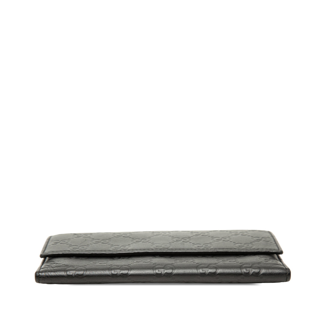 Guccissima Portefeuille long Noir
