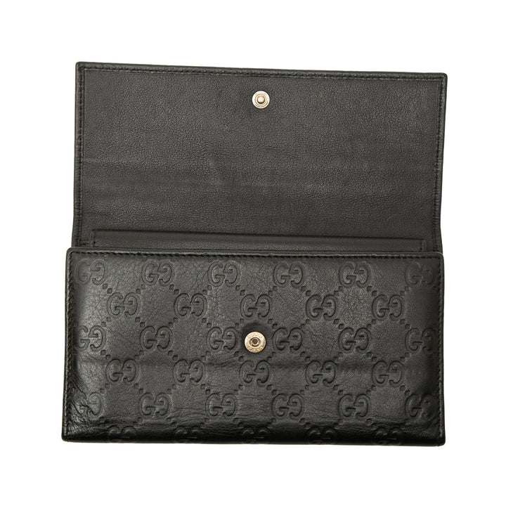 Guccissima Portefeuille long Noir