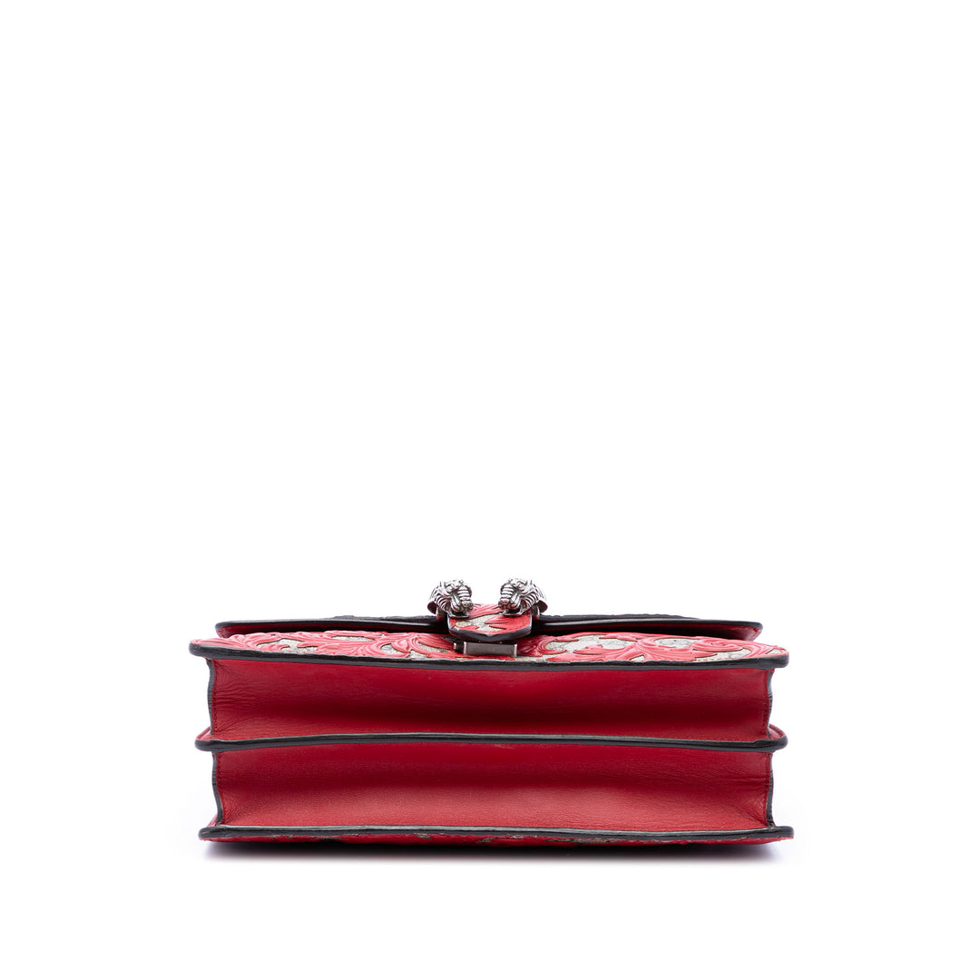 Gucci Arabesque Dionysus Sac Moyen GG Supreme Rouge – vue 3 – GABY PARIS