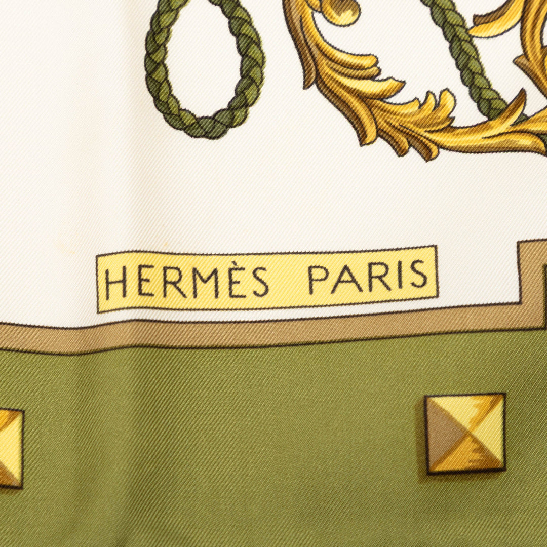 Hermès Les Cles Soie Foulard 90