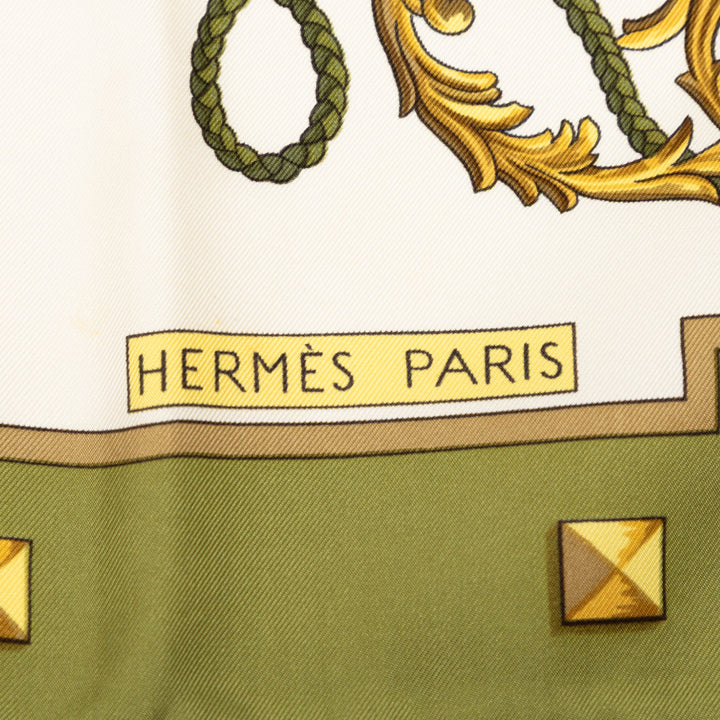 Hermès Les Cles Soie Foulard 90