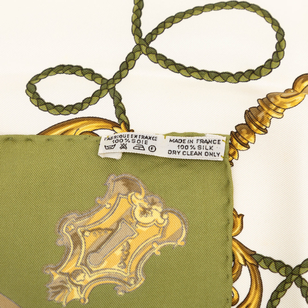 Hermès Les Cles Soie Foulard 90