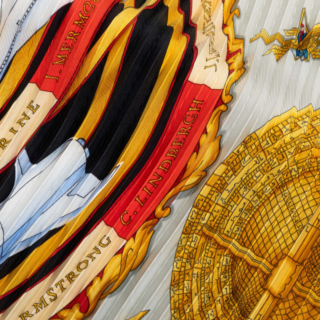 Hermès Reves D Espace Plisse Foulard Tissu