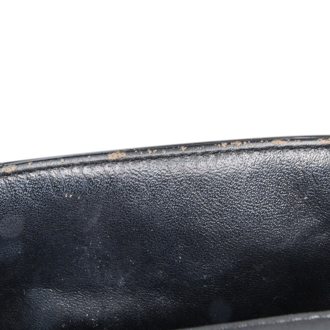 Mini Rectangular Classic Patent Single Flap Black - Gaby Paris