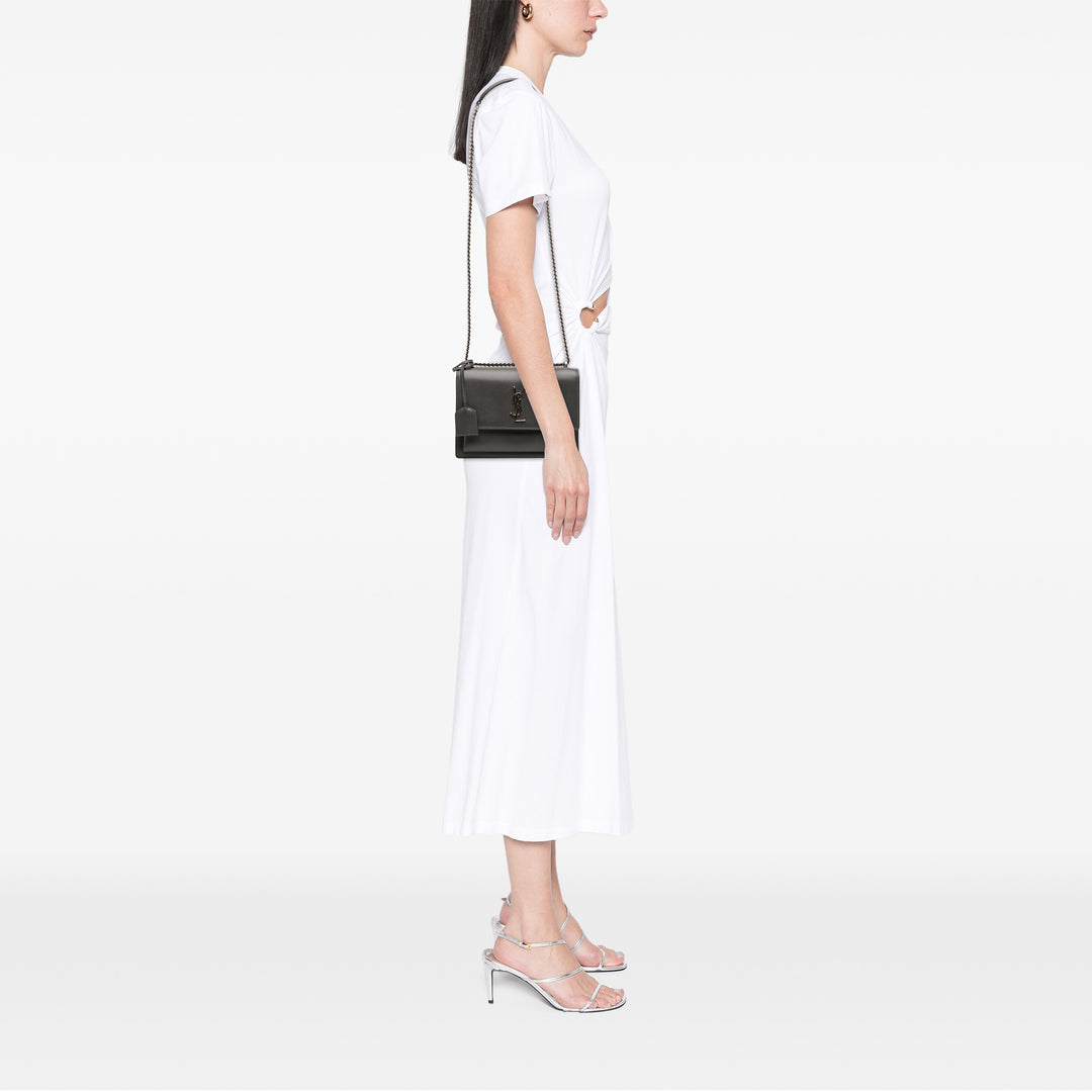 Saint Laurent Medium Cuir Monogram Sunset Sac porté croisé