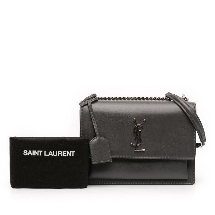 Saint Laurent Medium Cuir Monogram Sunset Sac porté croisé
