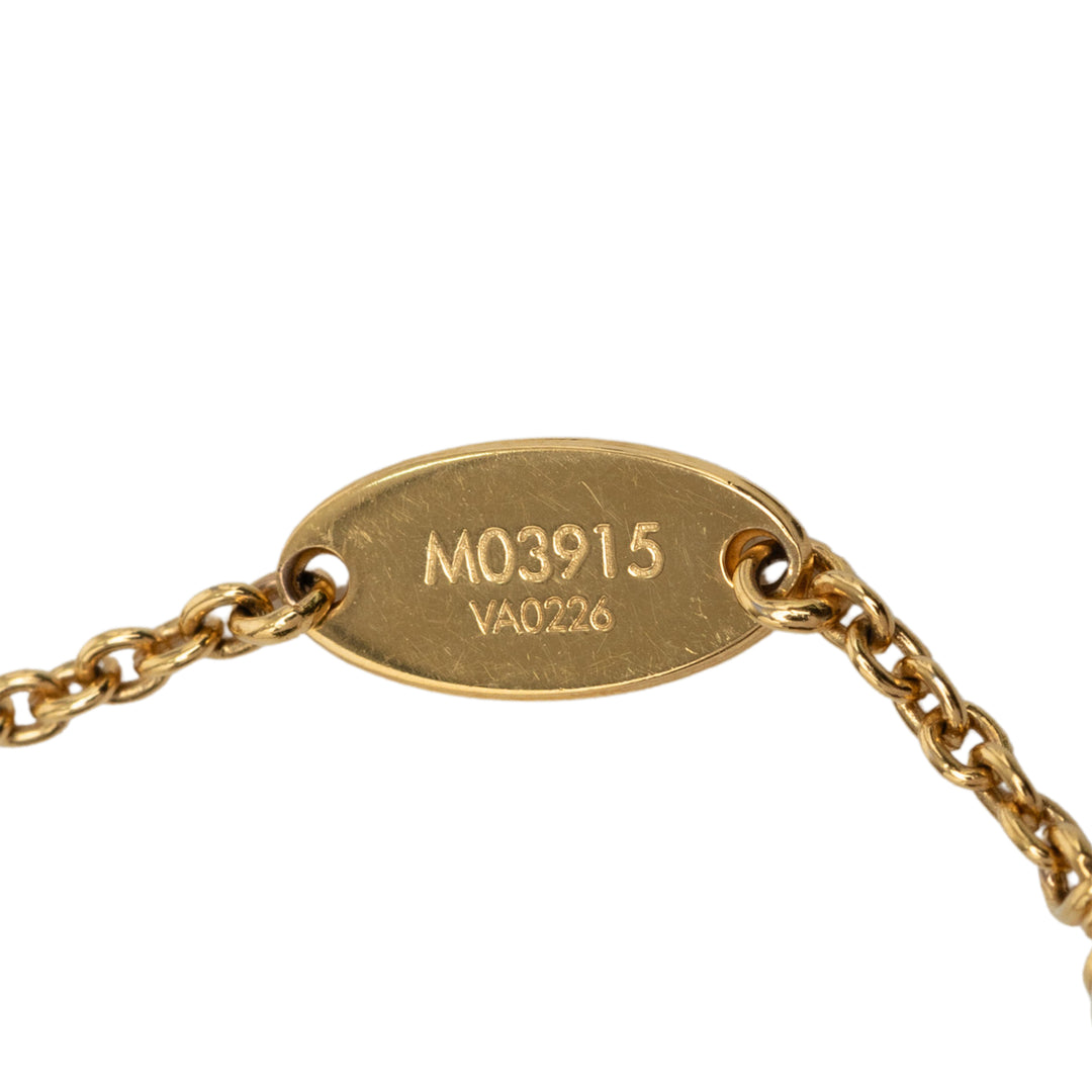 Louis Vuitton plaqué Perles fantaisie LV Floragram Bracelet Métal