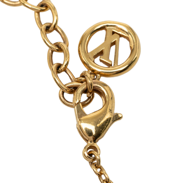 Louis Vuitton plaqué Perles fantaisie LV Floragram Bracelet Métal