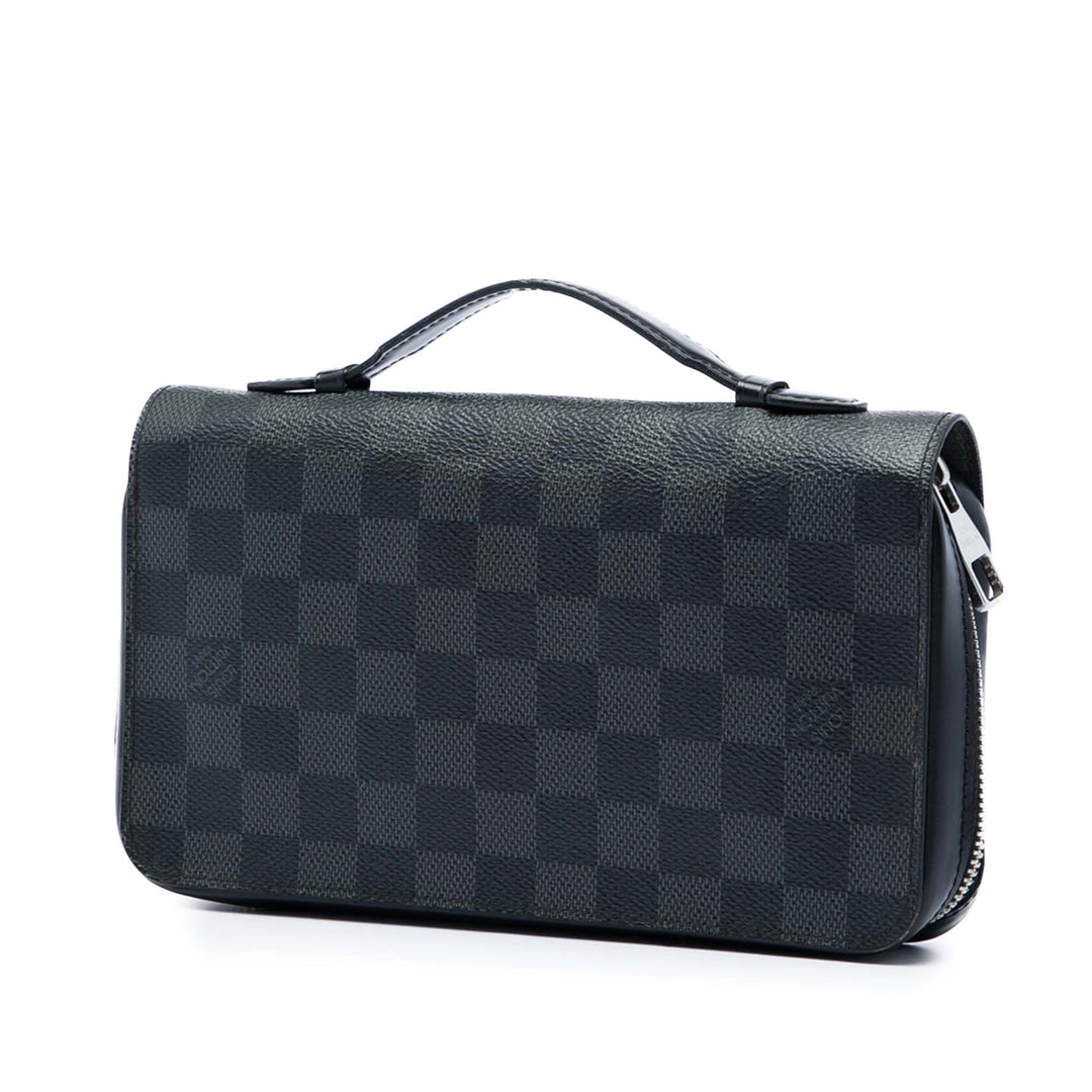 Louis Vuitton Zippy Portefeuille XL Damier Graphite Noir – vue 2 – GABY PARIS