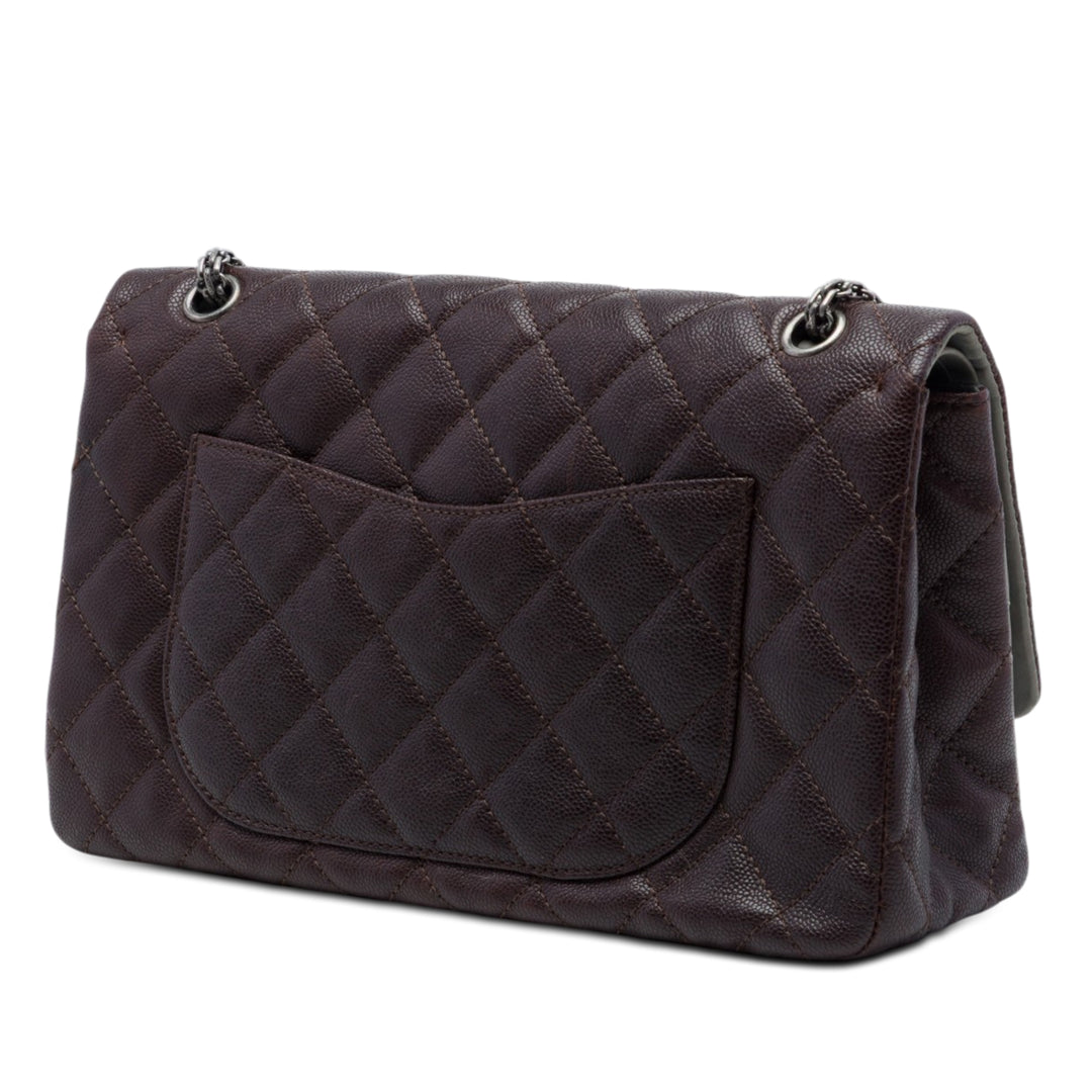 Chanel Bicolor Caviar et Iridescent Cuir de veau Reissue 2.55 Double rabat 226