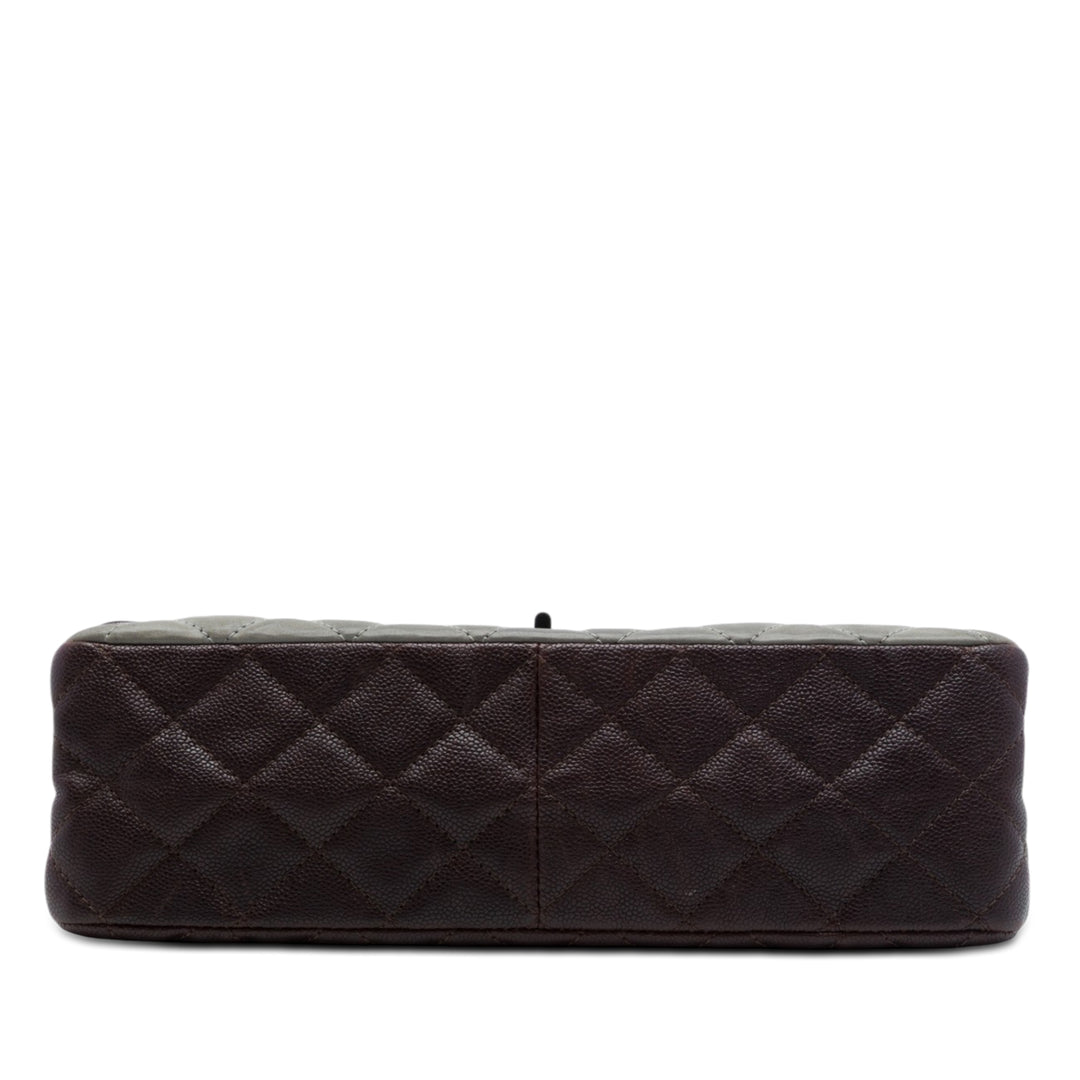 Chanel Bicolor Caviar et Iridescent Cuir de veau Reissue 2.55 Double rabat 226