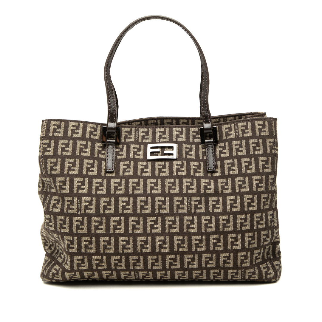Fendi Small Zucchino Toile Cabas